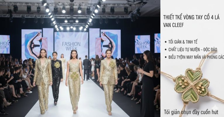 Thiết kế vòng tay cỏ 4 lá Van Cleef – Tối giản nhưng đầy cuốn hút