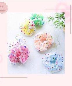Dây buộc tóc scrunchies sao lớn
